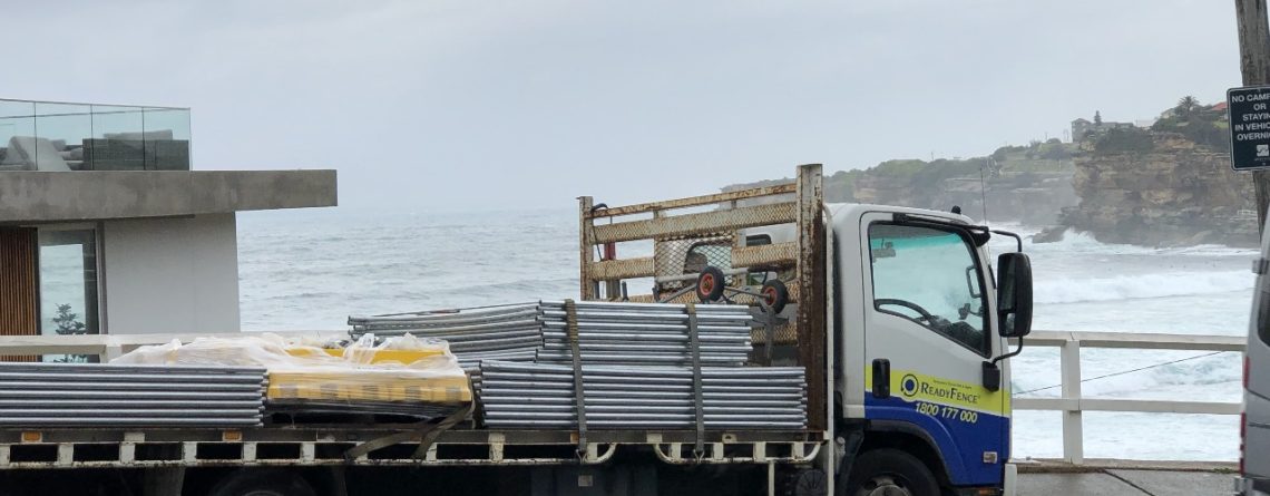 Temporary construction fencing
