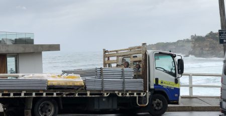 Temporary construction fencing