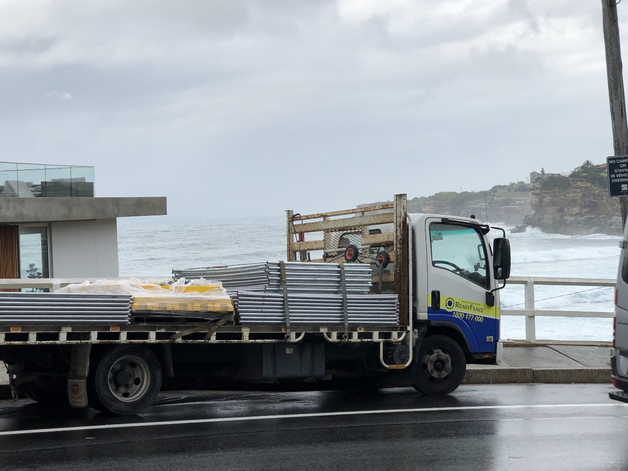 Temporary construction fencing